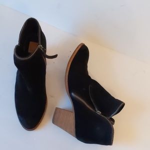 Dolce Vita black suede leather booties-sz 9 1/2